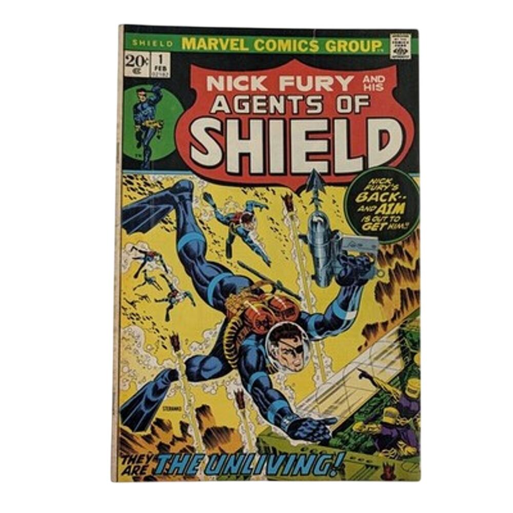 Nick Fury and His Agents of S.H.I.E.L.D. 1 Marvel Comics 1973 Bronze Age FN VF